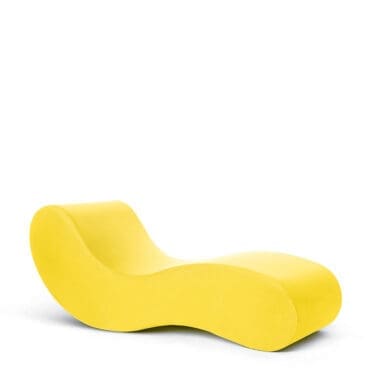 Gufram Chaise lounge Alvar giallo Longho Design Palermo