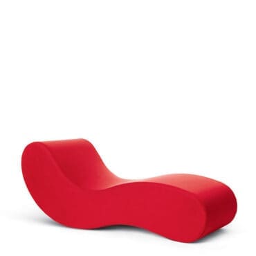Gufram Chaise lounge Alvar rosso Longho Design Palermo