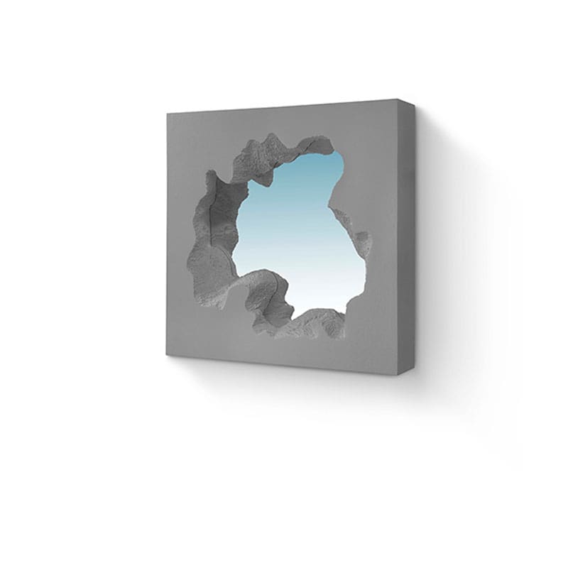 Gufram Specchio da parete Broken Square Mirorr grigio 1 Longho Design Palermo