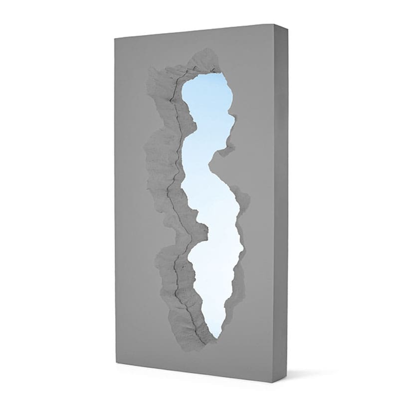 Gufram Specchio da terra Broken Mirorr grigio 3 Longho Design Palermo