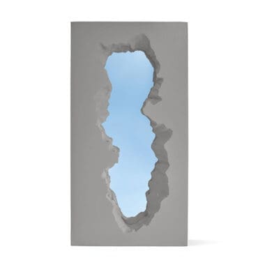 Gufram Specchio da terra Broken Mirror grigio Longho Design Palermo