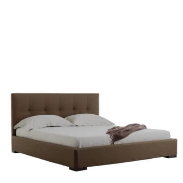 Horm - Letto matrimoniale Grenada imbottito tessuto basic