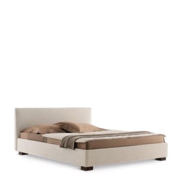 Horm - Letto matrimoniale Lipari imbottito tessuto basic