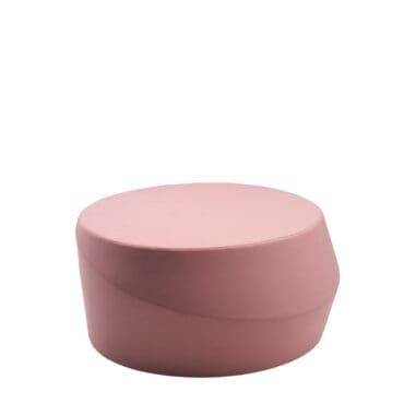 Horm - Pouf Giro rotondo imbottito in tessuto basic medium