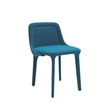 Horm - Sedia Lepel Liscia in tessuto blu