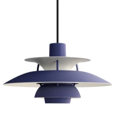 Louis Poulsen Lampada a sospensione PH5 Mini dusty indigo longho design palermo