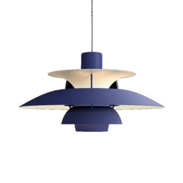 Louis Poulsen Lampada a sospensione PH5 dusty indigo longho design palermo
