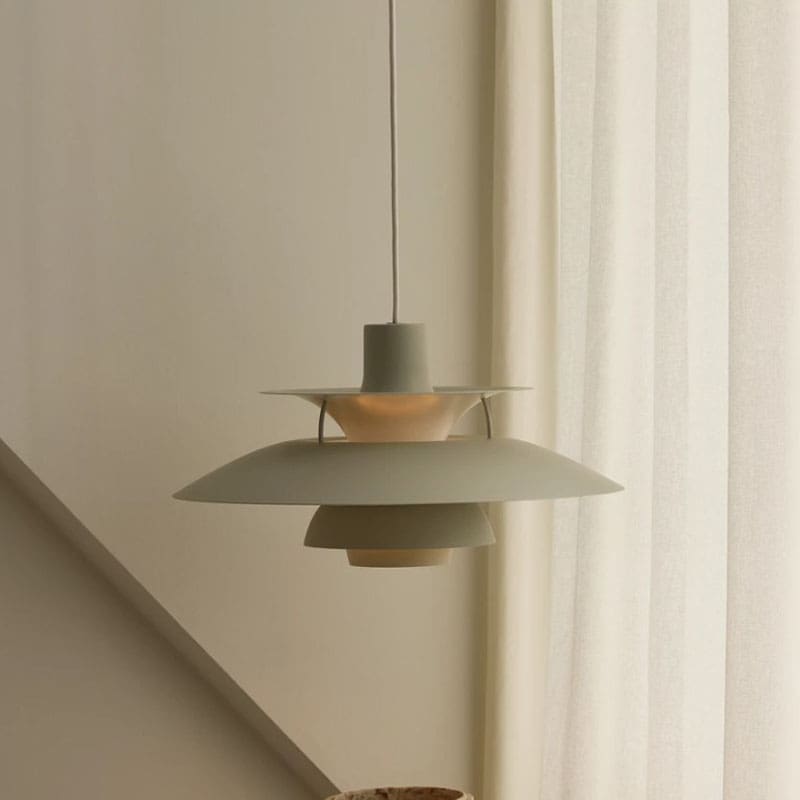 Louis Poulsen Lampada a sospensione PH5 pale pewter 2 longho design palermo