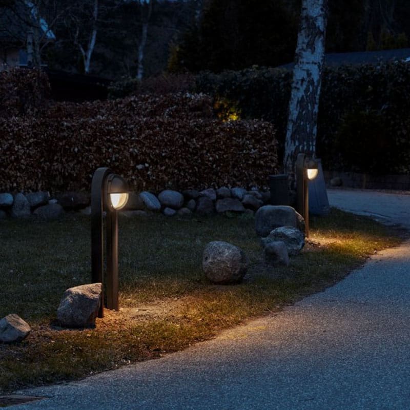 Louis Poulsen Lampada da terra Skot bollard alluminio 2 longho design palermo