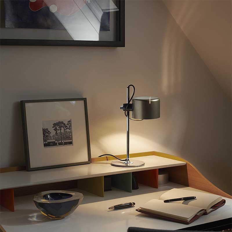 Oluce - Lampada da tavolo Coupè Mini bronzo