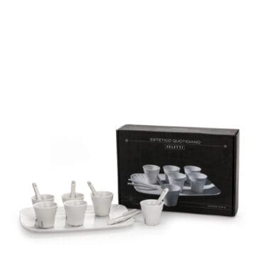 Seletti - Tazzine caffè con vassoio Estetico Quotidiano set 6pz