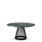 Tom Dixon Tavolino Fan base nera top marmo Pebble 90 cm Longho Design Palermo