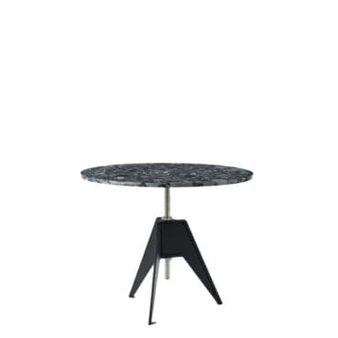 Tom Dixon Tavolino Screw base nera top marmo Pebble 90 cm Longho Design Palermo