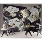 Tom Dixon Tavolino Screw base nera top marmo bianco 60 cm 1 Longho Design Palermo