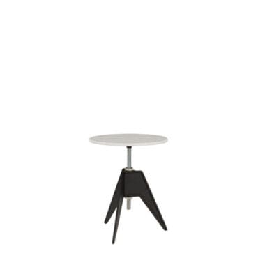 Tom Dixon Tavolino Screw base nera top marmo bianco 60 cm Longho Design Palermo