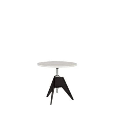 Tom Dixon Tavolino laterale Screw base nera top marmo bianco 60 cm Longho Design Palermo
