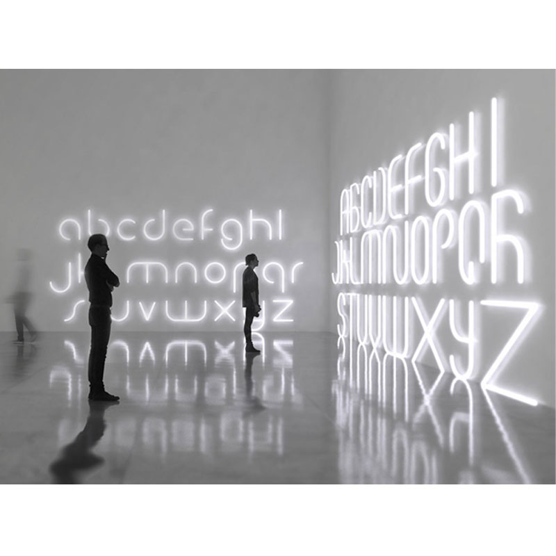 Artemide Alphabet of Light Minuscole Maiuscoole Lettere Longho Design Palermo