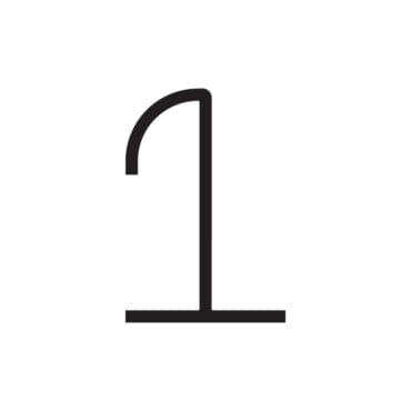 Artemide Alphabet of Light Numero 1 Longho Design Palermo