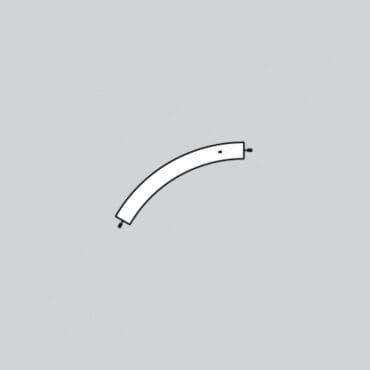 Artemide – Alphabet of light system Parete/Soffitto Curvo 60° 3500K Intermedio Alimentato Semi-Recessed