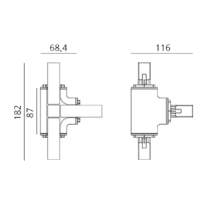 Artemide Alphabet of light system Parete Soffitto Giunto a T Longho Design Palermo