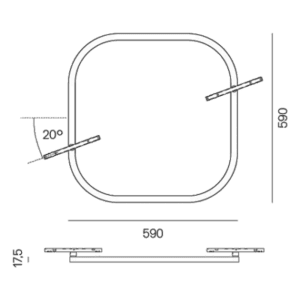 Artemide Turn Around Track Modulo Quadrato Track orizzontale Longho Design Palermo