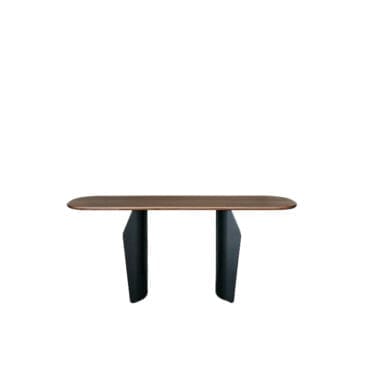 Bonaldo – Consolle Flame base metallo nero piano noce canaletto