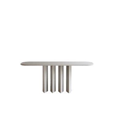 Bonaldo – Consolle Geometric monomateriale argilla spatolata a mano glacier