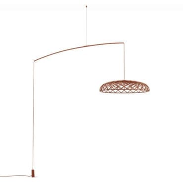 Flos Lampada da terra a sospensione Skynest Motion rosso mattone Longho Design Palermo