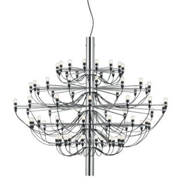 Flos Lampadario 2097 75 Clear Bulbs Cromo Longho Design Palermo