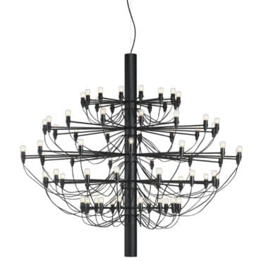 Flos Lampadario 2097 75 Clear Bulbs nero opaco Longho Design Palermo