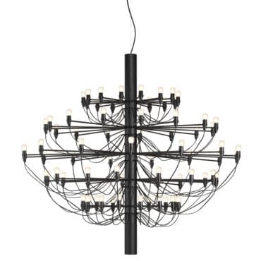 Flos Lampadario 2097 75 Frosted Bulbs Nero Opaco Longho Design Palermo