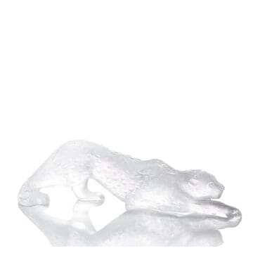 Lalique - Scultura Zeila Pantera grande cristallo trasparente