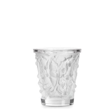 Lalique Vaso Mûres Medio cristallo trasparente Longho Design Palermo