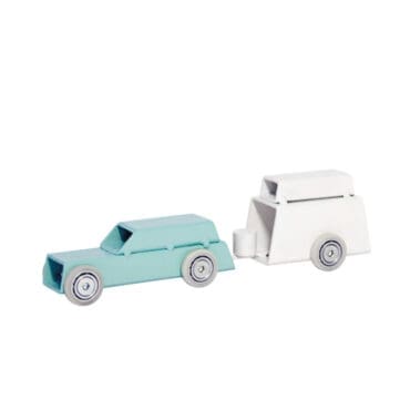 Magis - Auto 2 + roulotte acciaio verde chiaro bianco