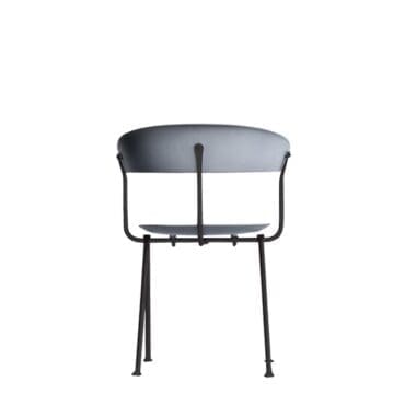 Magis Sedia Officina struttura nera scocca polipropilene grigio metallizzato Longho Design Palermo