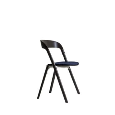Magis - Sedia Pila struttura nera tessuto blu scuro