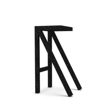 Magis - Sgabello alto Bureaurama alluminio nero schizzato bianco