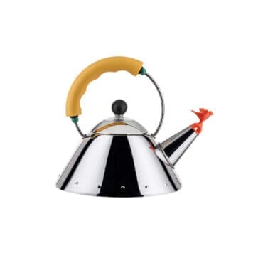 Alessi - Bollitore con uccellino giallo