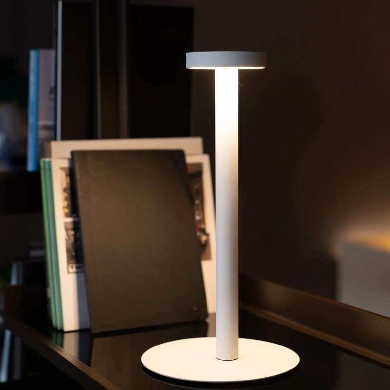 Davide Groppi Lampada da Tavolo Tetatet Touch Bianco Opaco 1 Longho Design Palermo