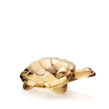 Lalique - Caroline Turtle cristallo dorato lucido