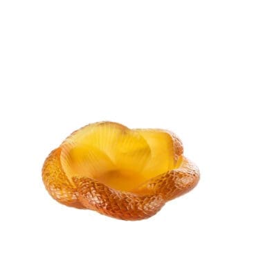 Lalique - Ciotola Serpent cristallo ambrato