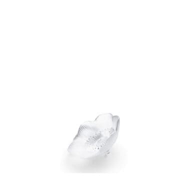 Lalique - Scultura Anemone piccola cristallo trasparente