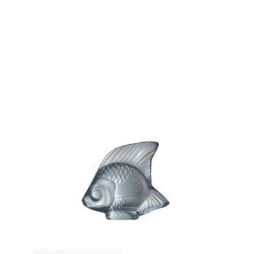 Lalique - Scultura Fish cristallo blu persepoli