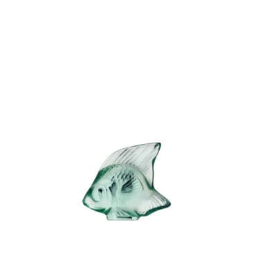 Lalique - Scultura Fish cristallo verde menta