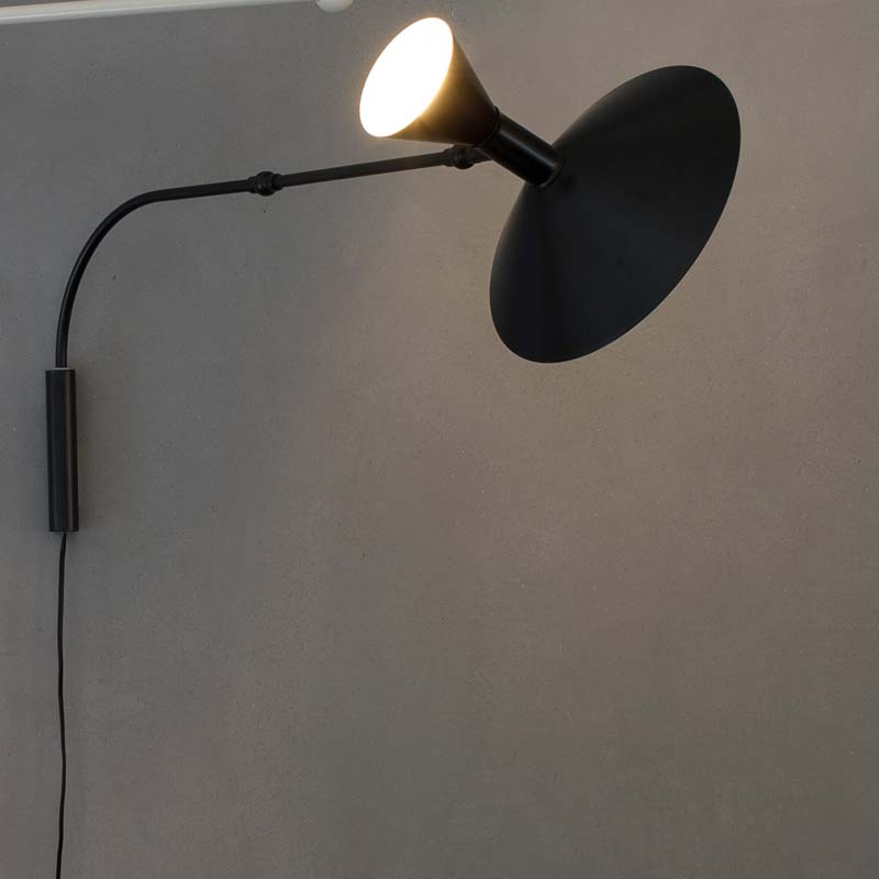 Nemo Lampada da parete Lampe de Marseille Mini nero Longho Design Palermo