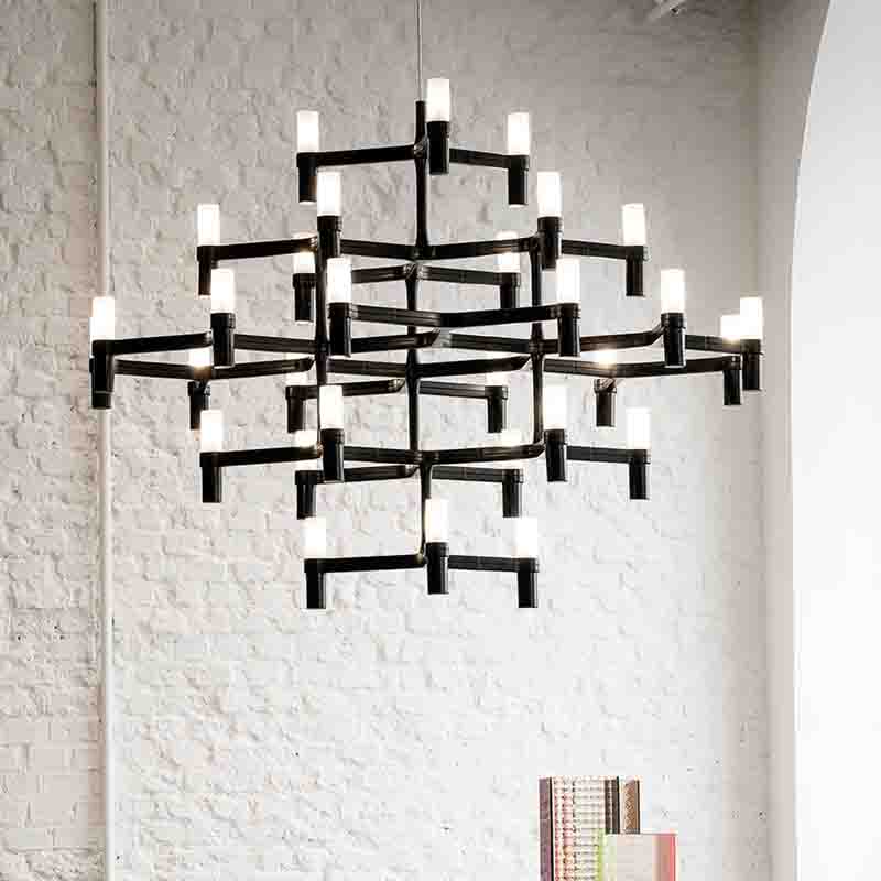 Nemo Lampadario Crown Major nero Longho Design Palermo