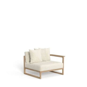 Talenti Divano modulare Thea SX Natural teak Inkas sand longho design palermo