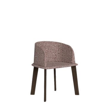 Talenti - Sedia Cleosoft Wood palissandro mambo red