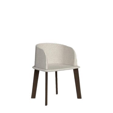 Talenti - Sedia Cleosoft Wood palissandro white