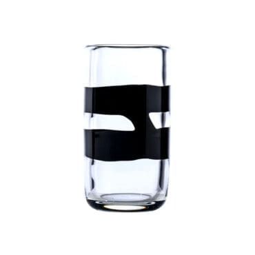 Venini - Vaso Cilindro cristallo nero h25